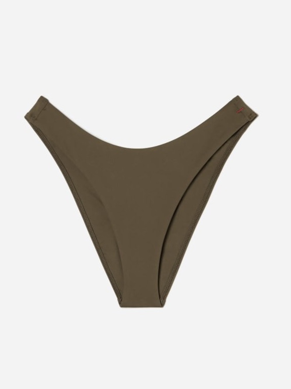EVERLANE Olive Thigh High Bikini Bottom Size Small